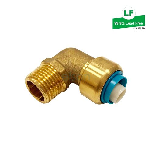 Eps Lf Push-Fit No.13 Elbow Lf Dr Brass 16mm X 15mm Mi