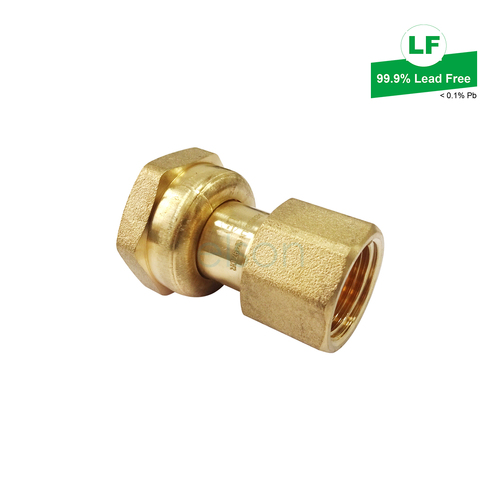 Elson Lf Union Ball Valve Adaptor Lf Dr Brass Rp1/2 Fi