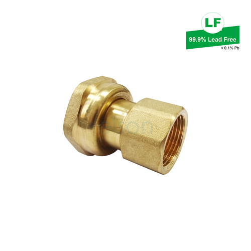 Elson Lf Union Ball Valve Adaptor Lf Dr Brass Rp3/4 Fi