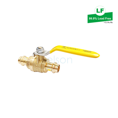 Elson Lf Press Gas Ball Valve Lf Dr Brass L/H DN15 