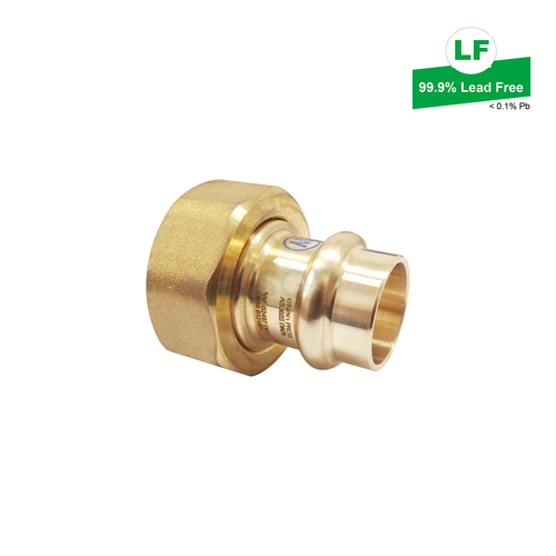 Elson Lf Union Ball Valve Adaptor Lf Dr Brass DN20 Press