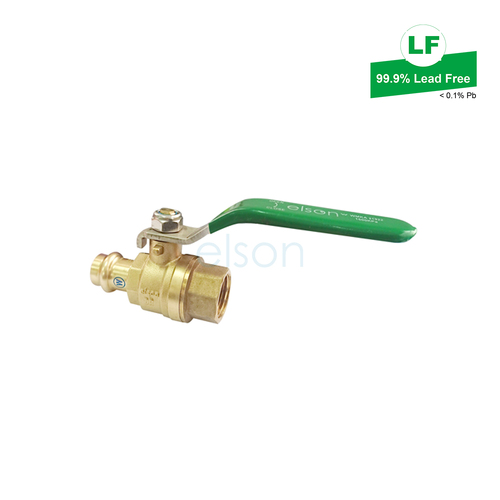 Elson Lf Press Water Ball Valve Lf Dr Brass L/H DN15 X Rp1/2 Fi