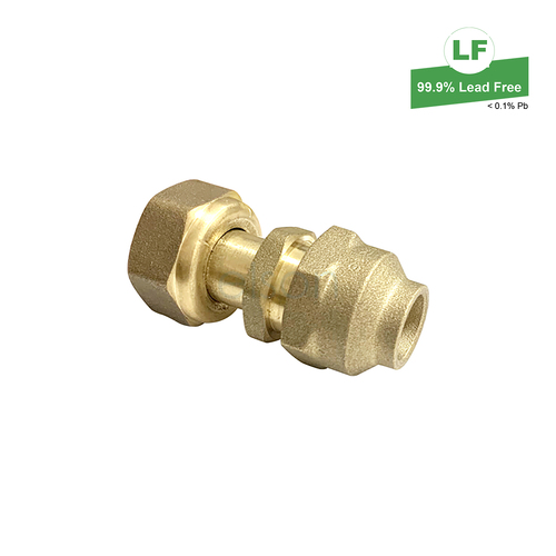 Elson Lf Connector Flared Lf Dr Brass 15Cn X G1/2 Fi L/Nut