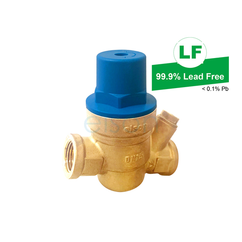 Elson Lf Pressure Reduction Valve Rp1/2 Fi Lf Dr Brass 76012